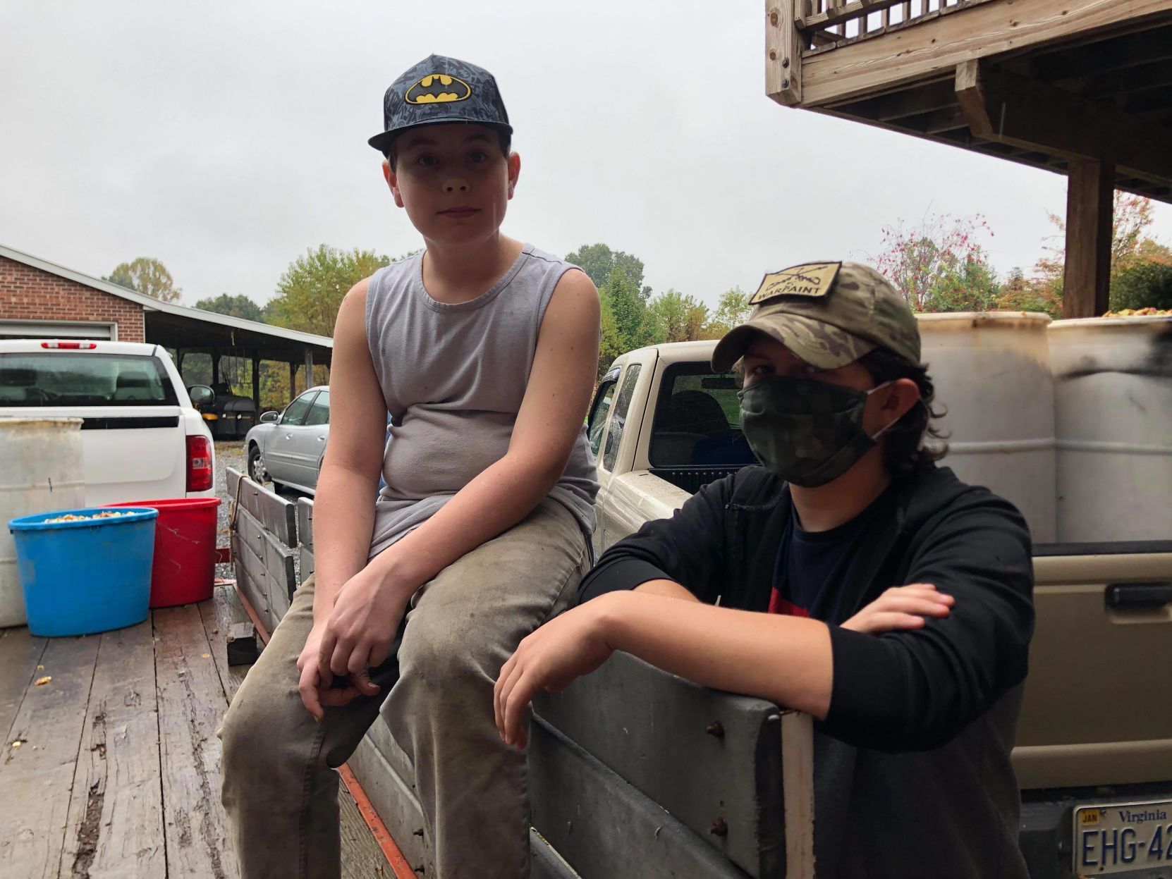 Boys at pickup